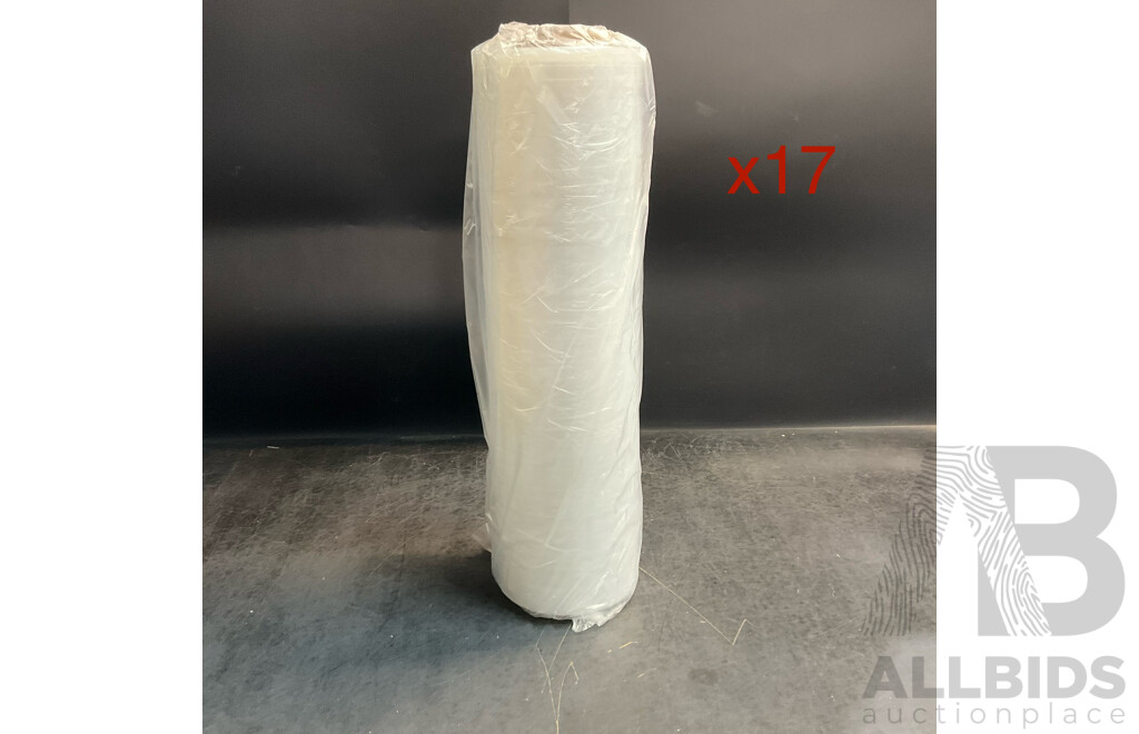 Stretch Hand Pallet Wrap Roll - Clear - Lot of 17
