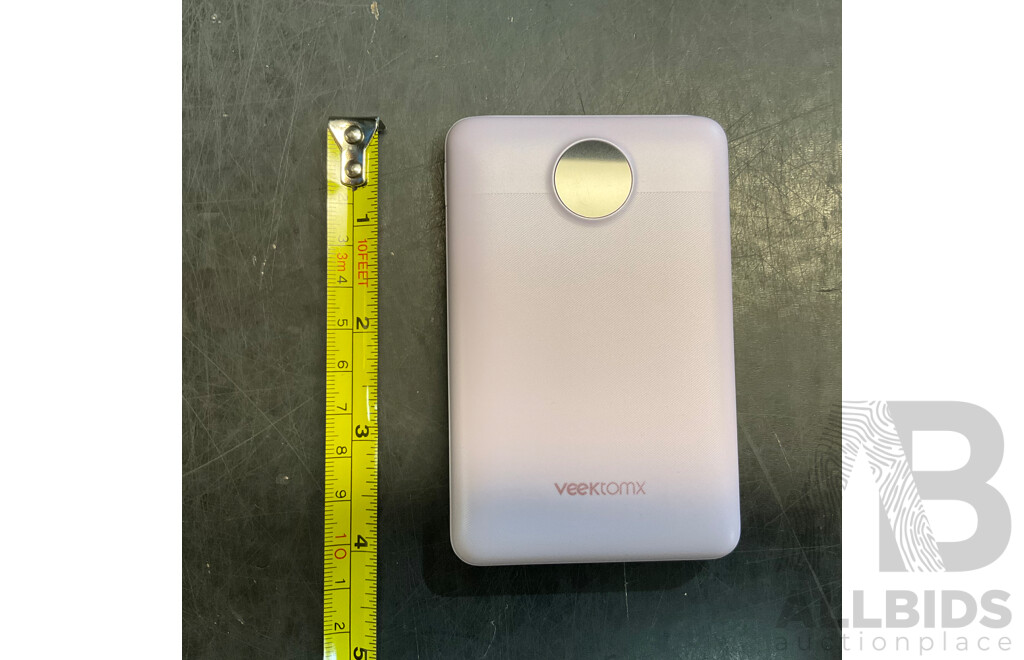 Addtam 100W Desktop GaN Charger X10 & Veektomx 10000mAh Power Bank ( Assorted Colour) X10 - Lot of 20