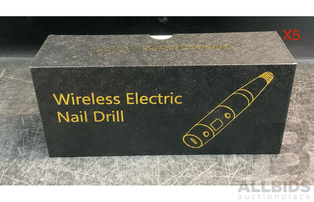 PELCAS Wireless Electric Nail Drill - Lot of 5
