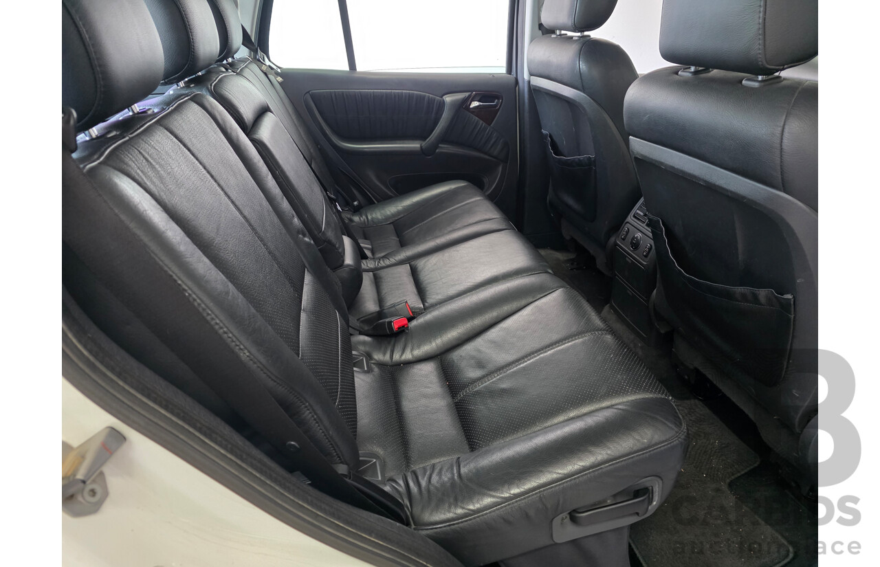 6/2003 Mercedes-Benz ML 270 CDI (4x4) W163 4d Wagon White Turbo Diesel 2.7L