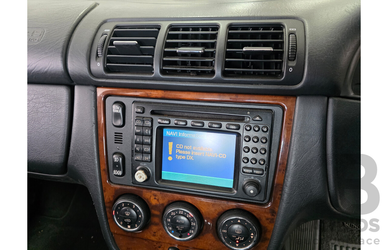 6/2003 Mercedes-Benz ML 270 CDI (4x4) W163 4d Wagon White Turbo Diesel 2.7L