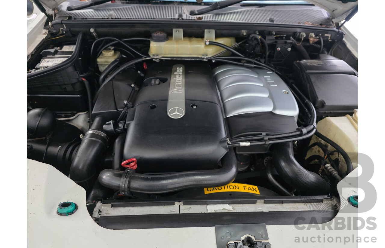 6/2003 Mercedes-Benz ML 270 CDI (4x4) W163 4d Wagon White Turbo Diesel 2.7L