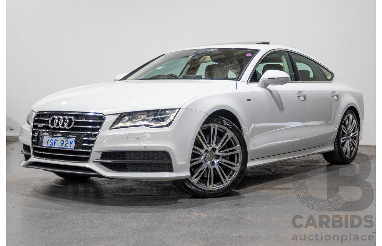 8/2011 Audi A7 Sportback 3.0 TFSI Quattro 4G 5d Hatchback Ibis White 3.0L