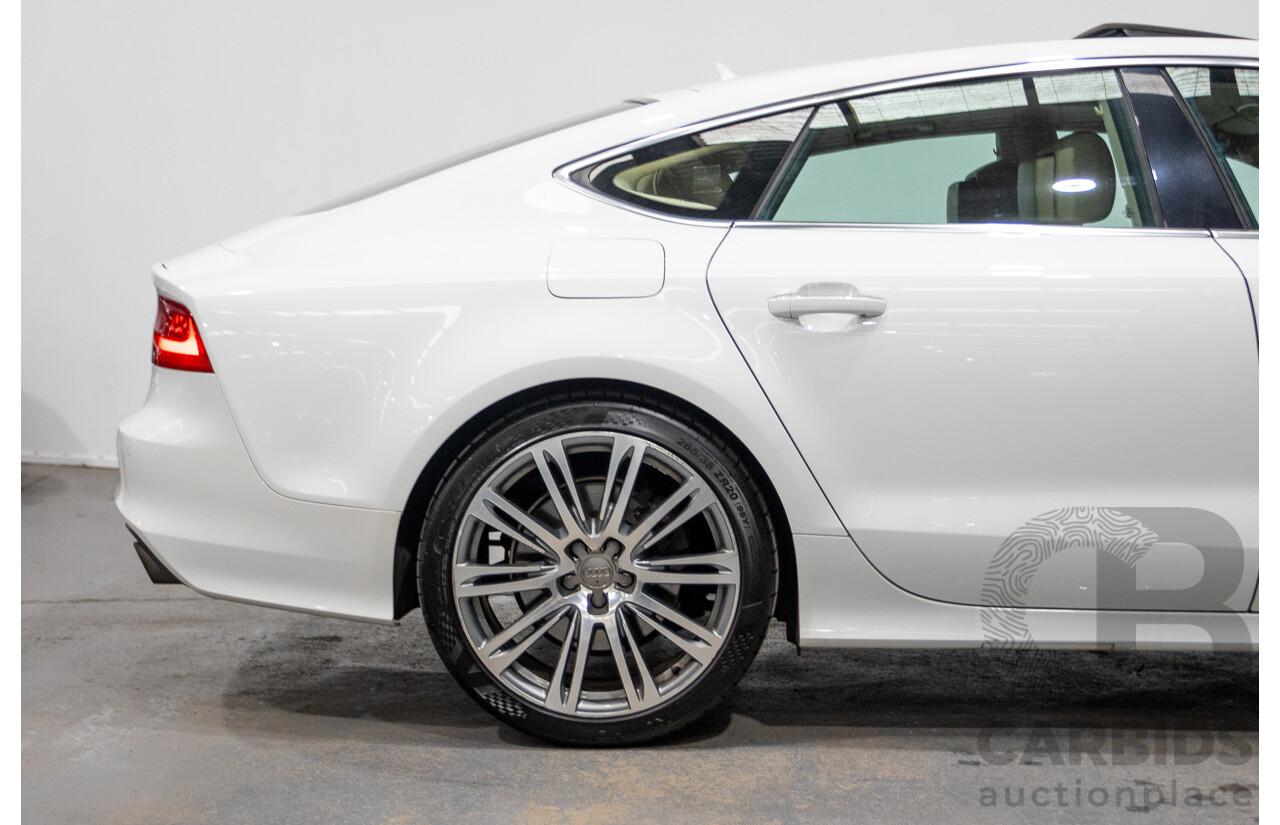 8/2011 Audi A7 Sportback 3.0 TFSI Quattro 4G 5d Hatchback Ibis White 3.0L