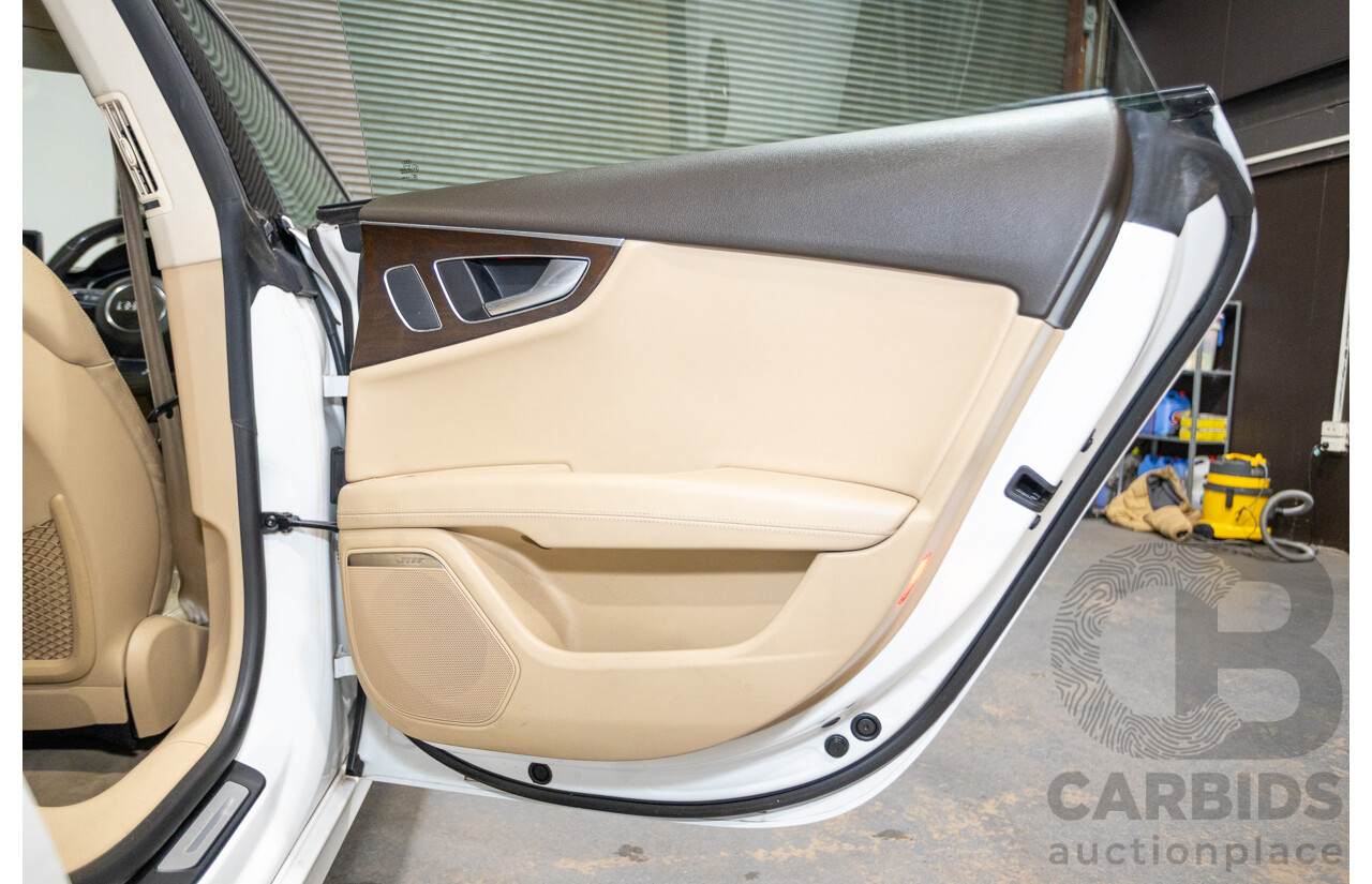 8/2011 Audi A7 Sportback 3.0 TFSI Quattro 4G 5d Hatchback Ibis White 3.0L