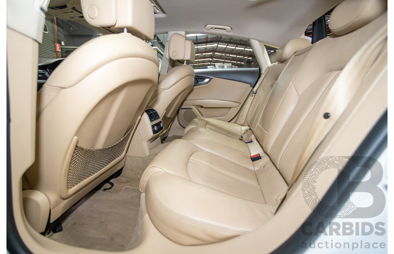 8/2011 Audi A7 Sportback 3.0 TFSI Quattro 4G 5d Hatchback Ibis White 3.0L