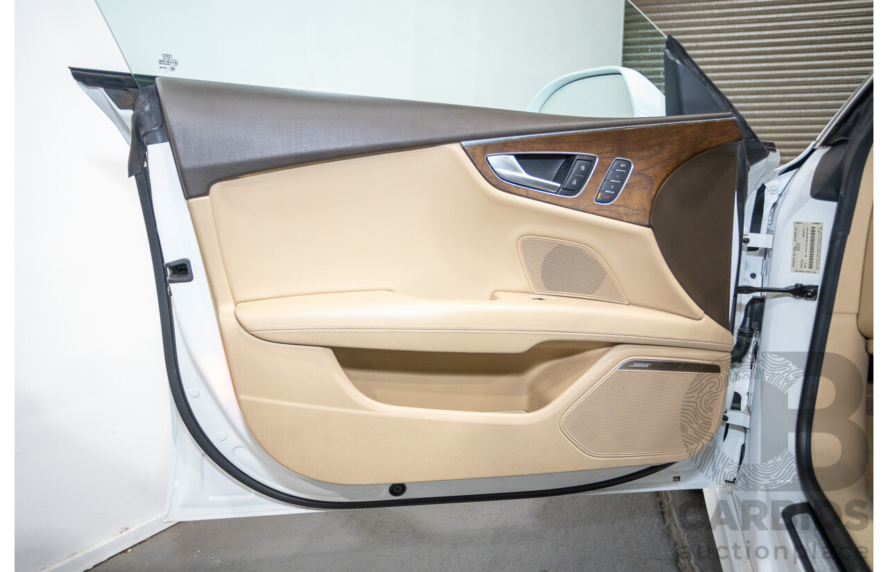 8/2011 Audi A7 Sportback 3.0 TFSI Quattro 4G 5d Hatchback Ibis White 3.0L