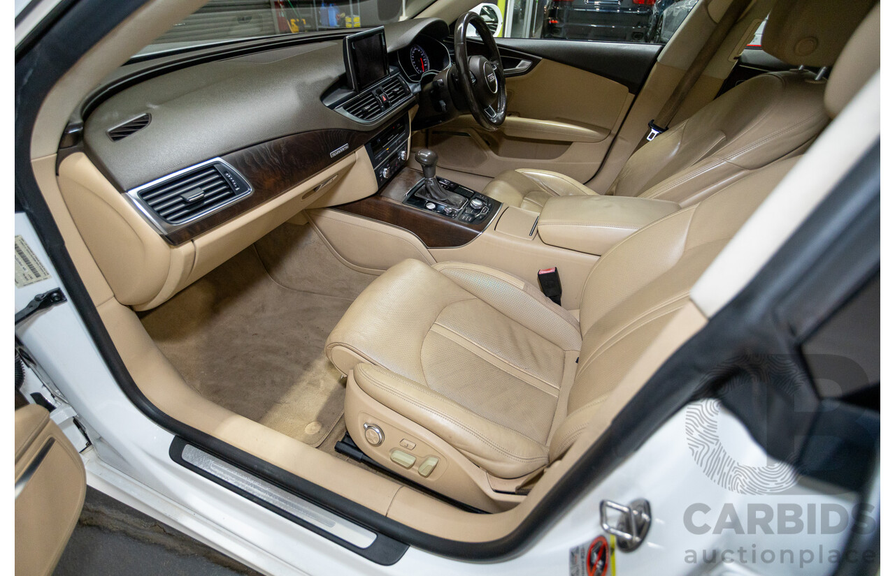 8/2011 Audi A7 Sportback 3.0 TFSI Quattro 4G 5d Hatchback Ibis White 3.0L