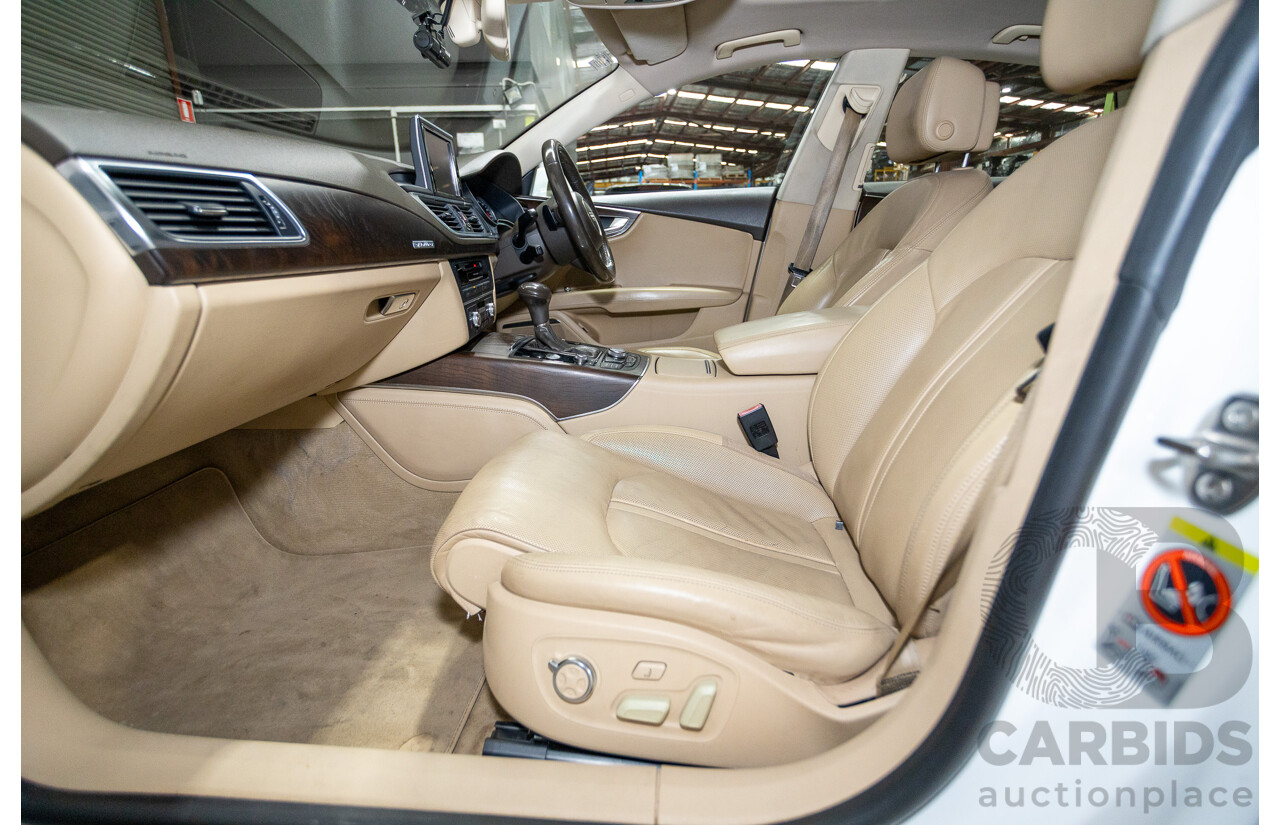 8/2011 Audi A7 Sportback 3.0 TFSI Quattro 4G 5d Hatchback Ibis White 3.0L