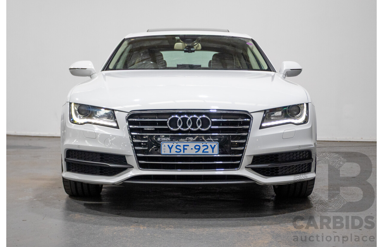 8/2011 Audi A7 Sportback 3.0 TFSI Quattro 4G 5d Hatchback Ibis White 3.0L