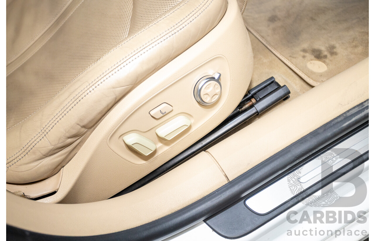 8/2011 Audi A7 Sportback 3.0 TFSI Quattro 4G 5d Hatchback Ibis White 3.0L