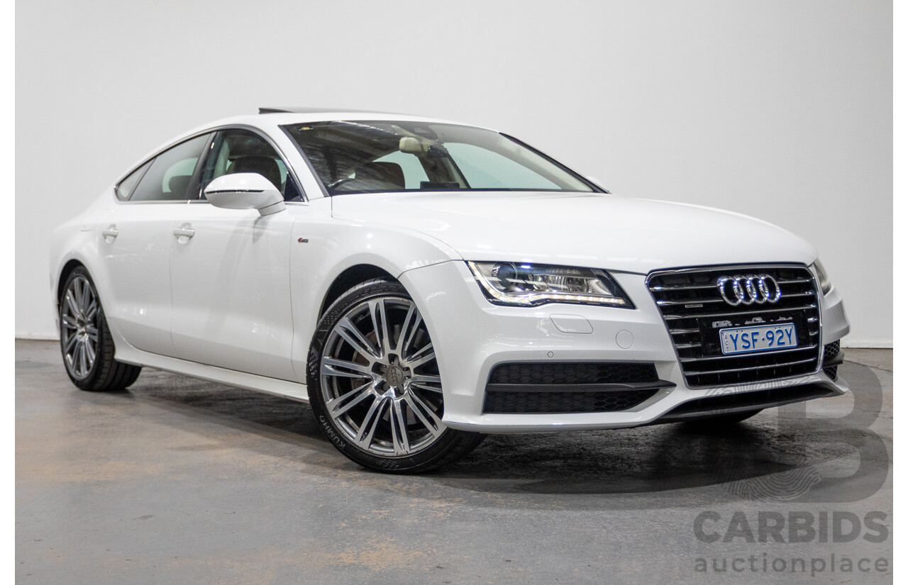 8/2011 Audi A7 Sportback 3.0 TFSI Quattro 4G 5d Hatchback Ibis White 3.0L