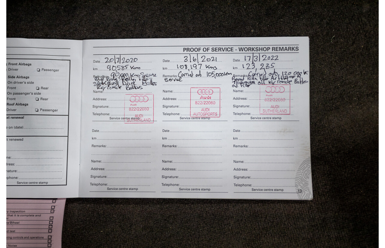 8/2011 Audi A7 Sportback 3.0 TFSI Quattro 4G 5d Hatchback Ibis White 3.0L