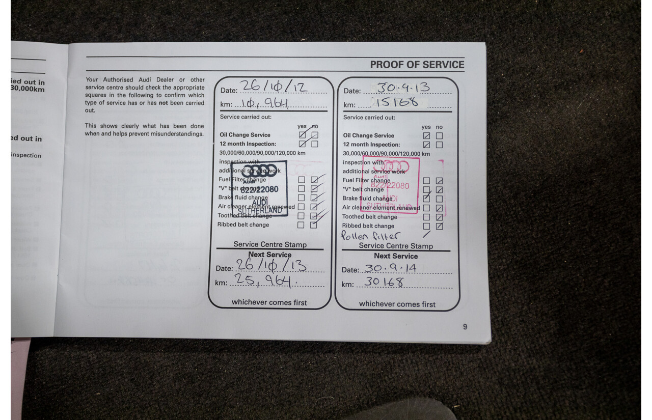 8/2011 Audi A7 Sportback 3.0 TFSI Quattro 4G 5d Hatchback Ibis White 3.0L