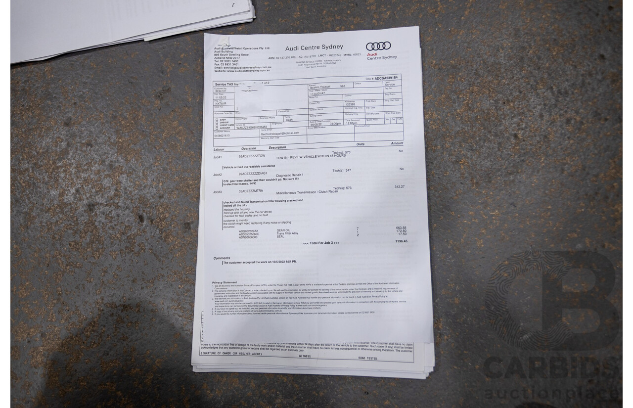 8/2011 Audi A7 Sportback 3.0 TFSI Quattro 4G 5d Hatchback Ibis White 3.0L