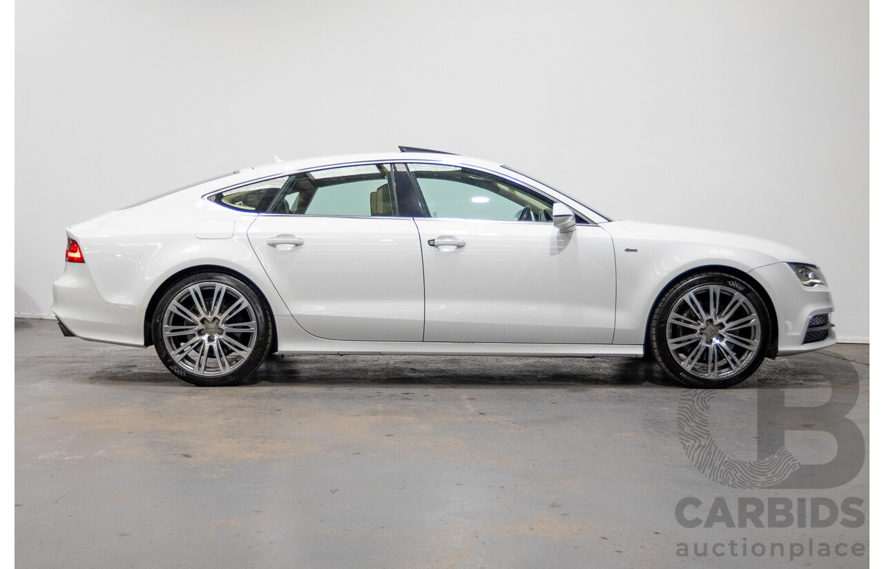 8/2011 Audi A7 Sportback 3.0 TFSI Quattro 4G 5d Hatchback Ibis White 3.0L