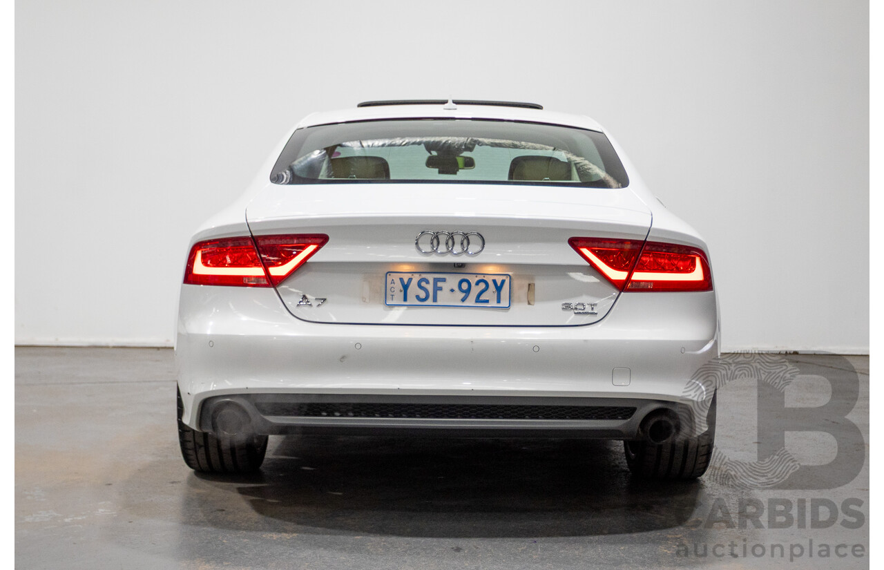 8/2011 Audi A7 Sportback 3.0 TFSI Quattro 4G 5d Hatchback Ibis White 3.0L