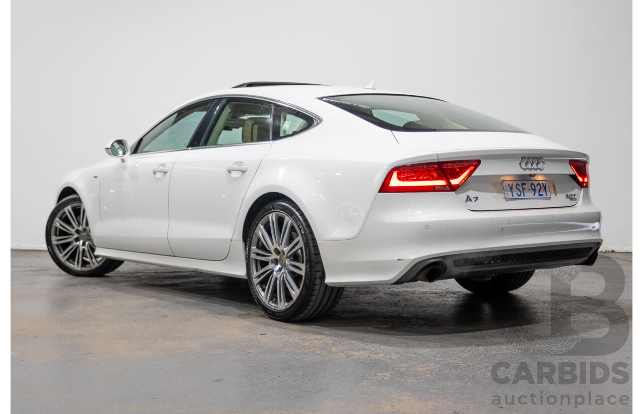 8/2011 Audi A7 Sportback 3.0 TFSI Quattro 4G 5d Hatchback Ibis White 3.0L