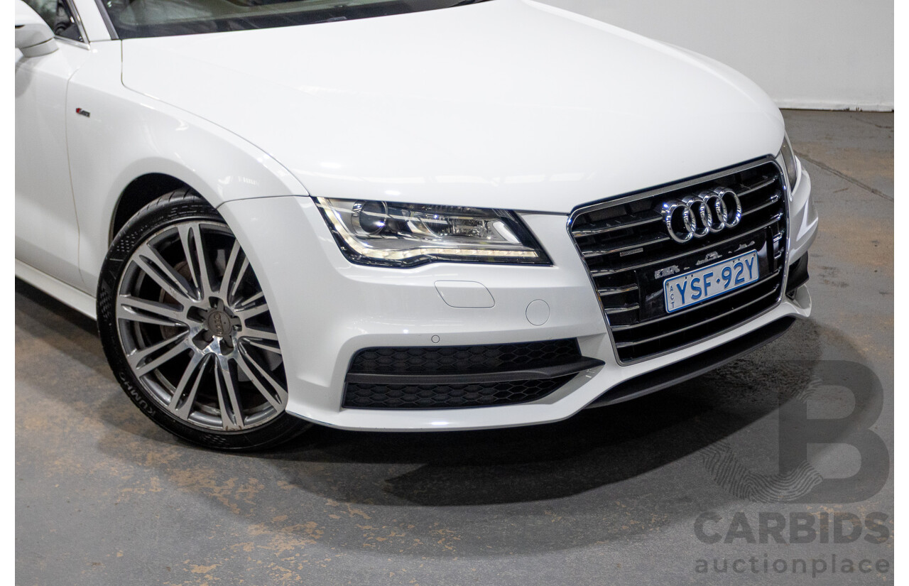 8/2011 Audi A7 Sportback 3.0 TFSI Quattro 4G 5d Hatchback Ibis White 3.0L