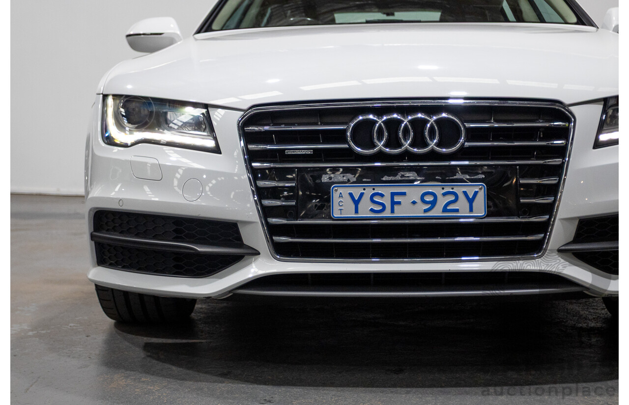 8/2011 Audi A7 Sportback 3.0 TFSI Quattro 4G 5d Hatchback Ibis White 3.0L