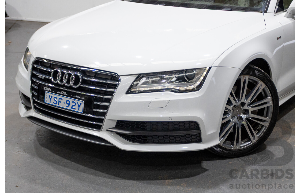 8/2011 Audi A7 Sportback 3.0 TFSI Quattro 4G 5d Hatchback Ibis White 3.0L