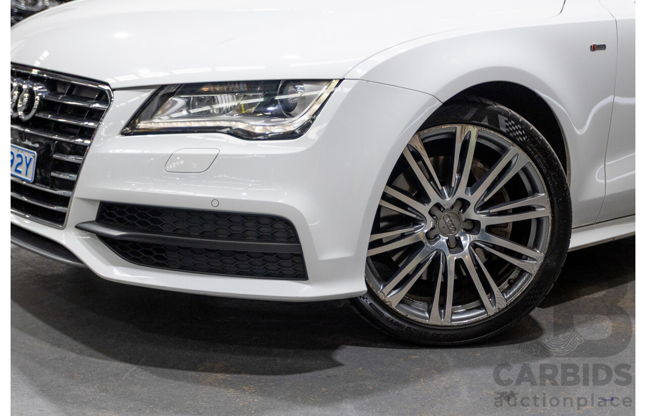 8/2011 Audi A7 Sportback 3.0 TFSI Quattro 4G 5d Hatchback Ibis White 3.0L