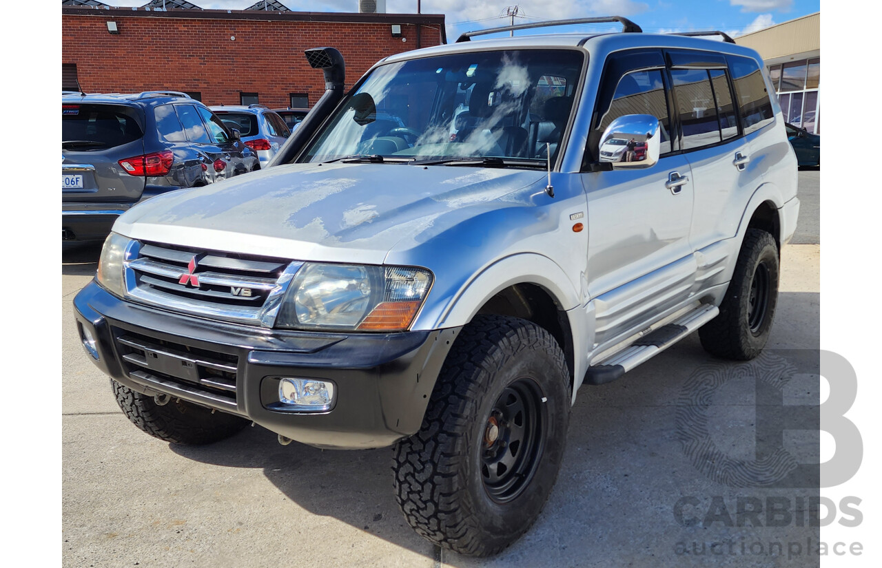 3/2001 Mitsubishi Pajero Exceed LWB (4x4) NM 4d Wagon Silver 3.5L