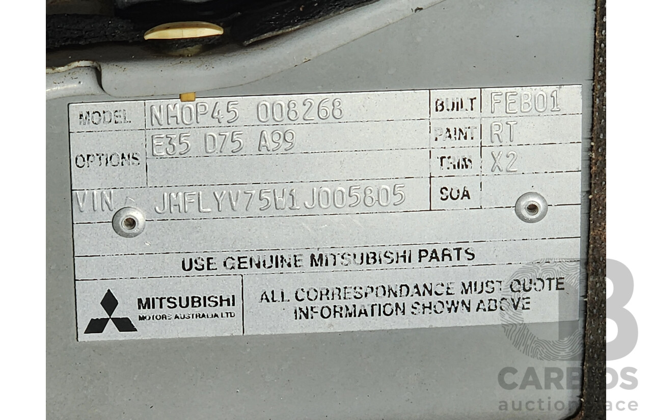 3/2001 Mitsubishi Pajero Exceed LWB (4x4) NM 4d Wagon Silver 3.5L