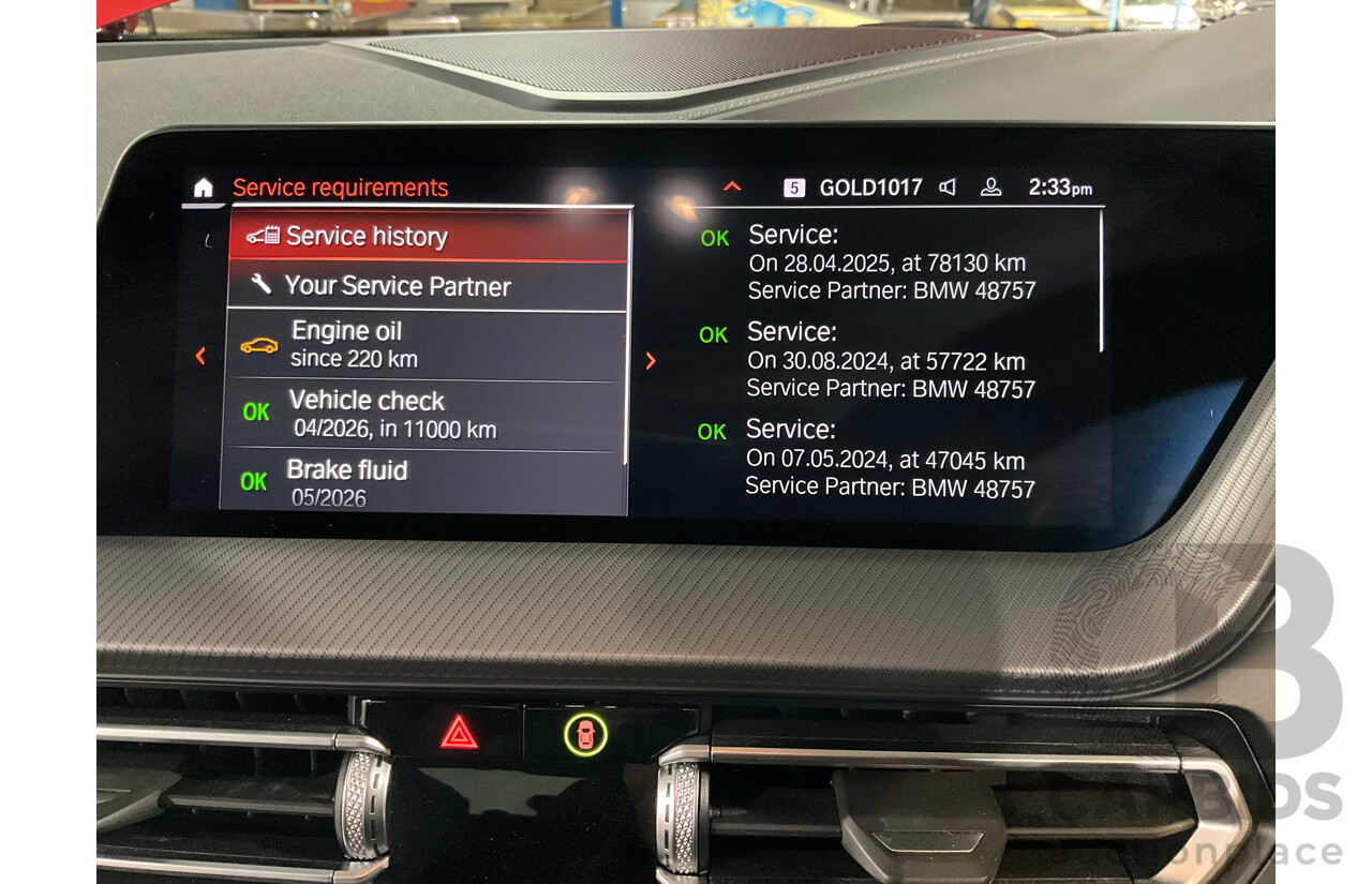 10/2022 BMW M235i xDrive Gran Coupe (AWD) F44 4d Coupe Melbourne Red Metallic Turbo 2.0L