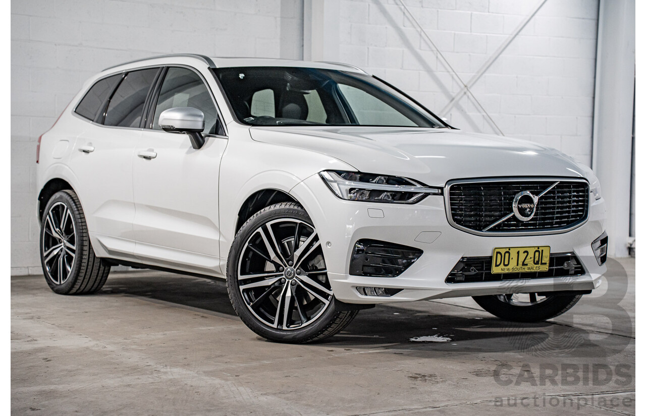 04/2019 Volvo XC60 T6 R-Design (AWD) 246 MY19 4d Wagon Crystal White Pearl Twincharged 2.0L