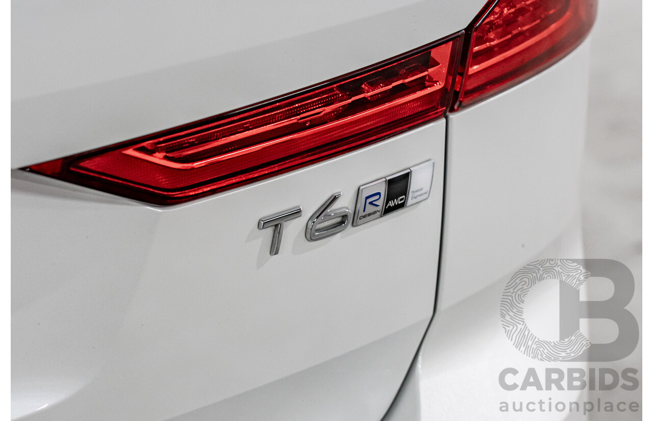 04/2019 Volvo XC60 T6 R-Design (AWD) 246 MY19 4d Wagon Crystal White Pearl Twincharged 2.0L