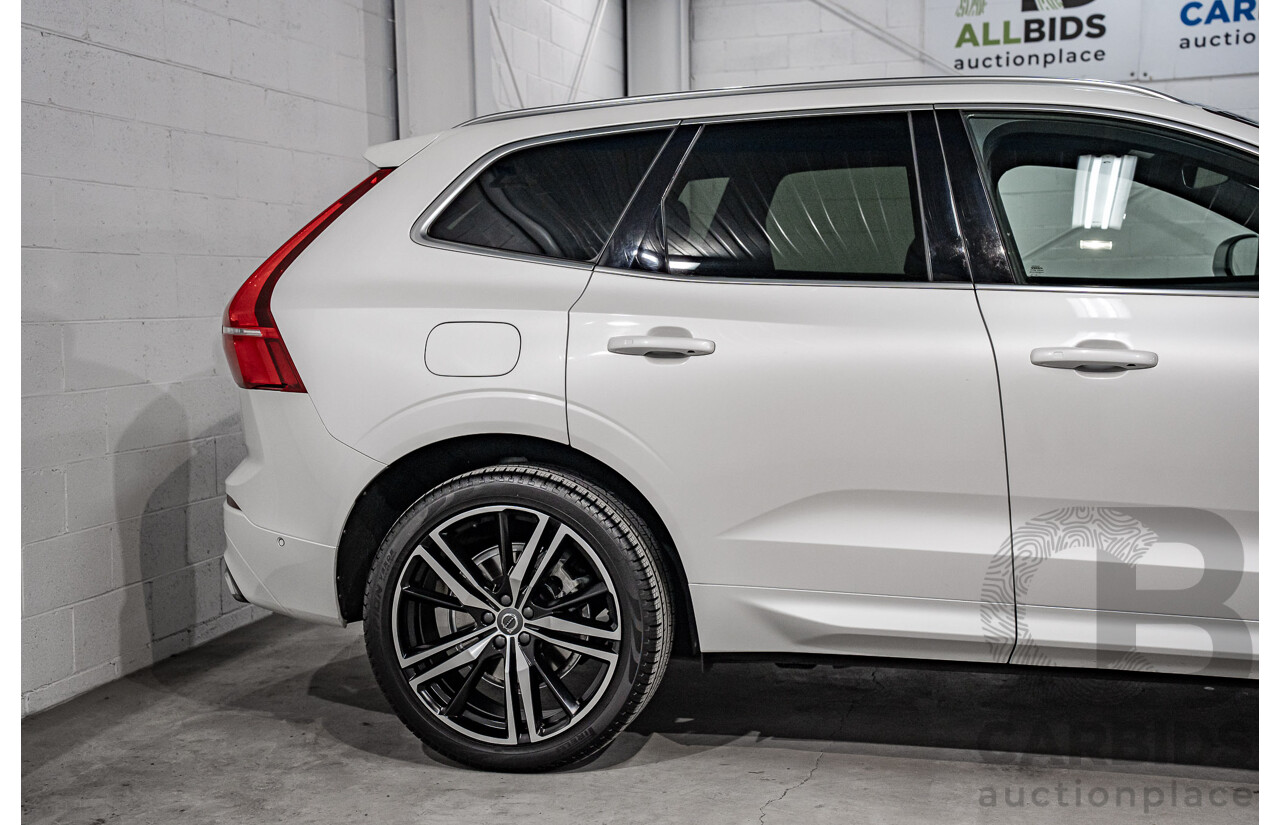 04/2019 Volvo XC60 T6 R-Design (AWD) 246 MY19 4d Wagon Crystal White Pearl Twincharged 2.0L