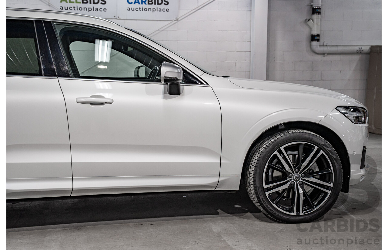 04/2019 Volvo XC60 T6 R-Design (AWD) 246 MY19 4d Wagon Crystal White Pearl Twincharged 2.0L