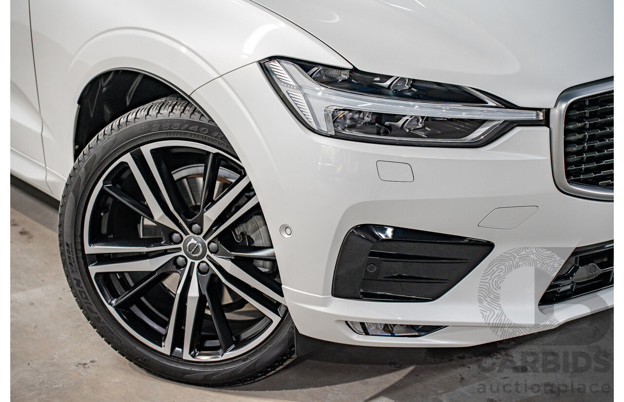 04/2019 Volvo XC60 T6 R-Design (AWD) 246 MY19 4d Wagon Crystal White Pearl Twincharged 2.0L