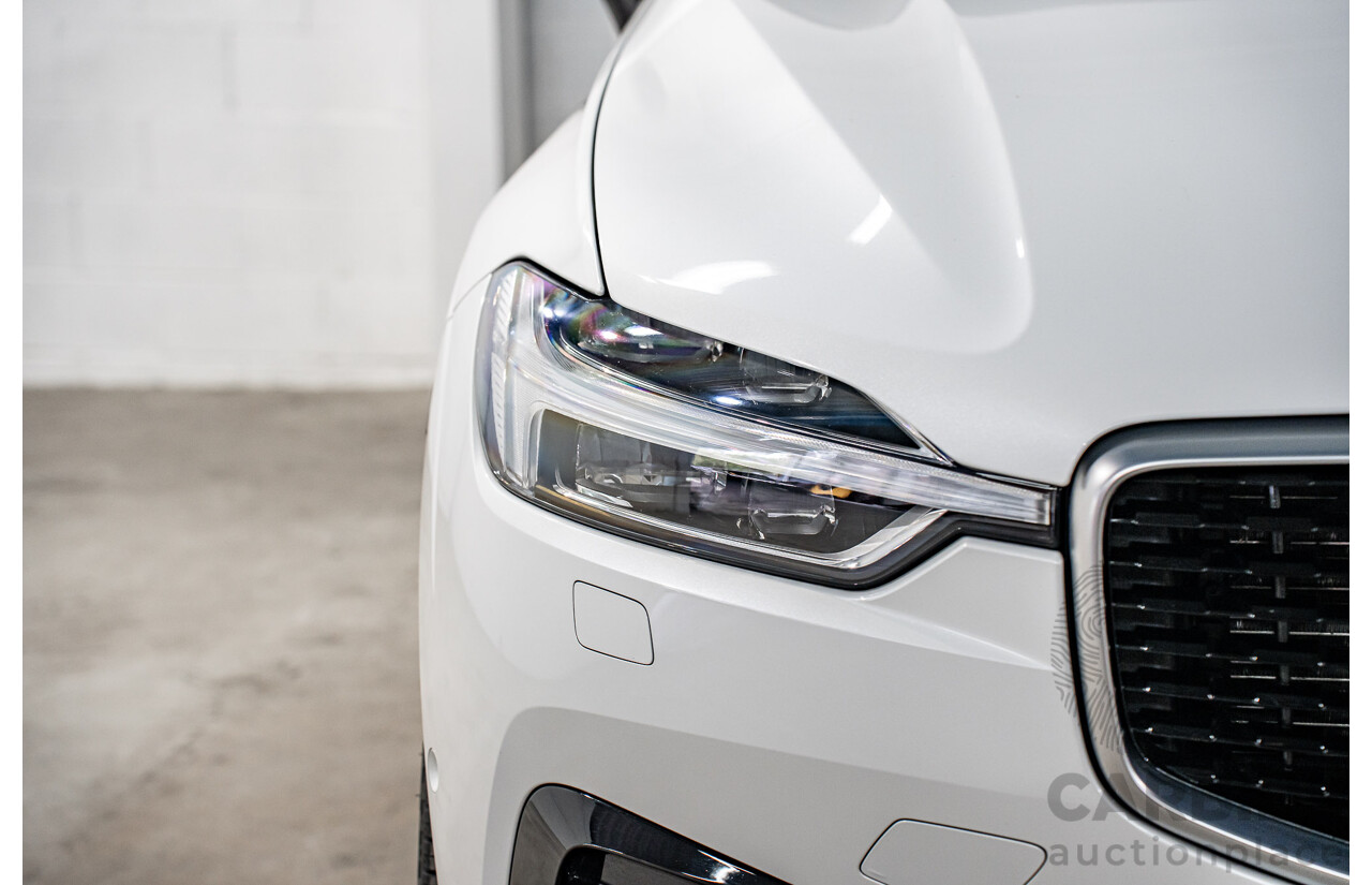 04/2019 Volvo XC60 T6 R-Design (AWD) 246 MY19 4d Wagon Crystal White Pearl Twincharged 2.0L