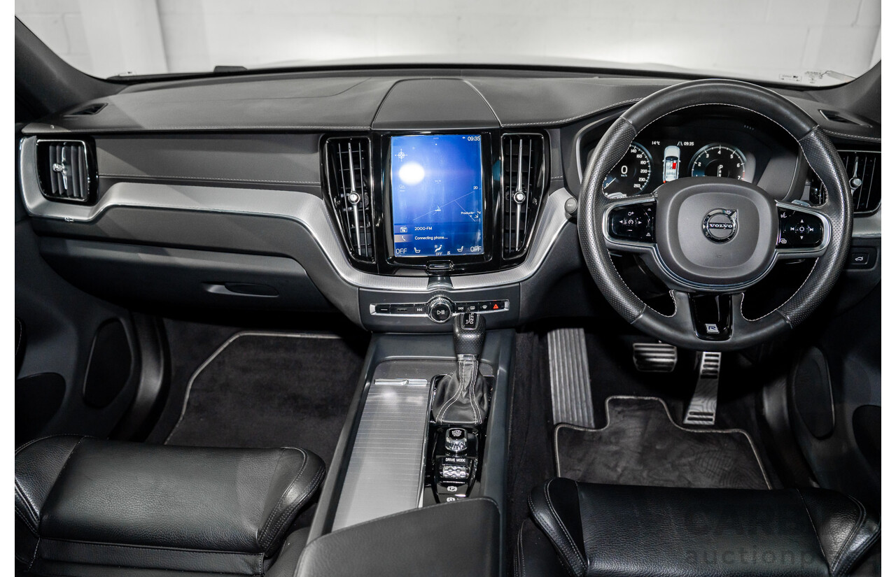 04/2019 Volvo XC60 T6 R-Design (AWD) 246 MY19 4d Wagon Crystal White Pearl Twincharged 2.0L