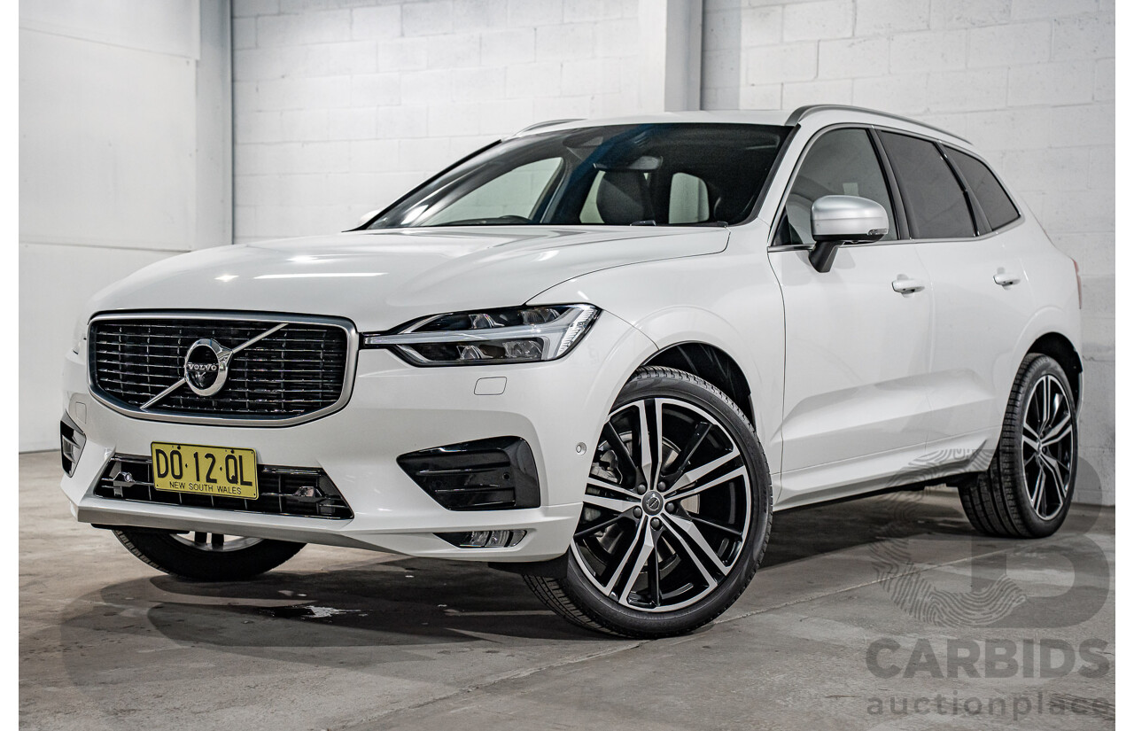 04/2019 Volvo XC60 T6 R-Design (AWD) 246 MY19 4d Wagon Crystal White Pearl Twincharged 2.0L