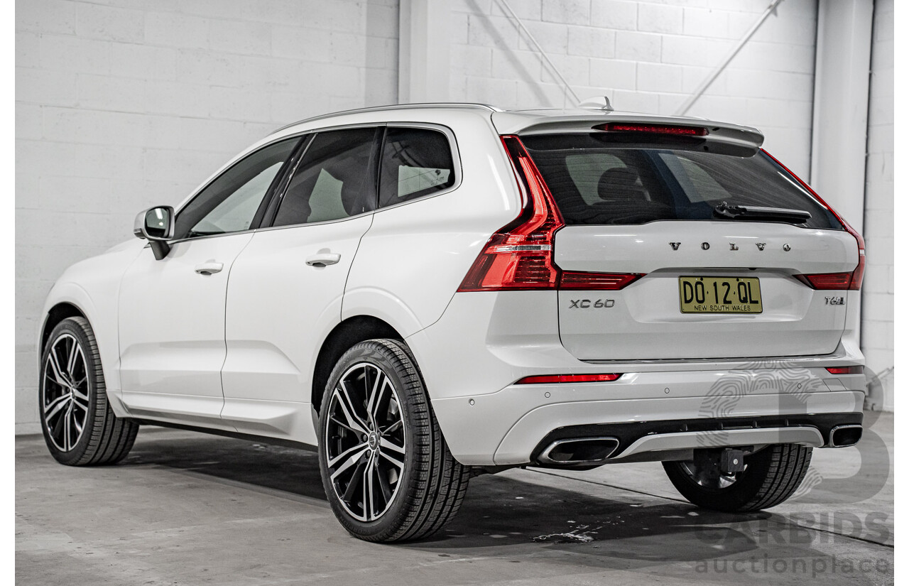 04/2019 Volvo XC60 T6 R-Design (AWD) 246 MY19 4d Wagon Crystal White Pearl Twincharged 2.0L