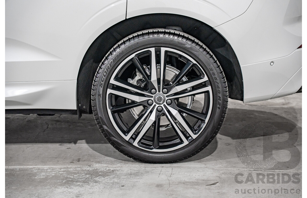 04/2019 Volvo XC60 T6 R-Design (AWD) 246 MY19 4d Wagon Crystal White Pearl Twincharged 2.0L