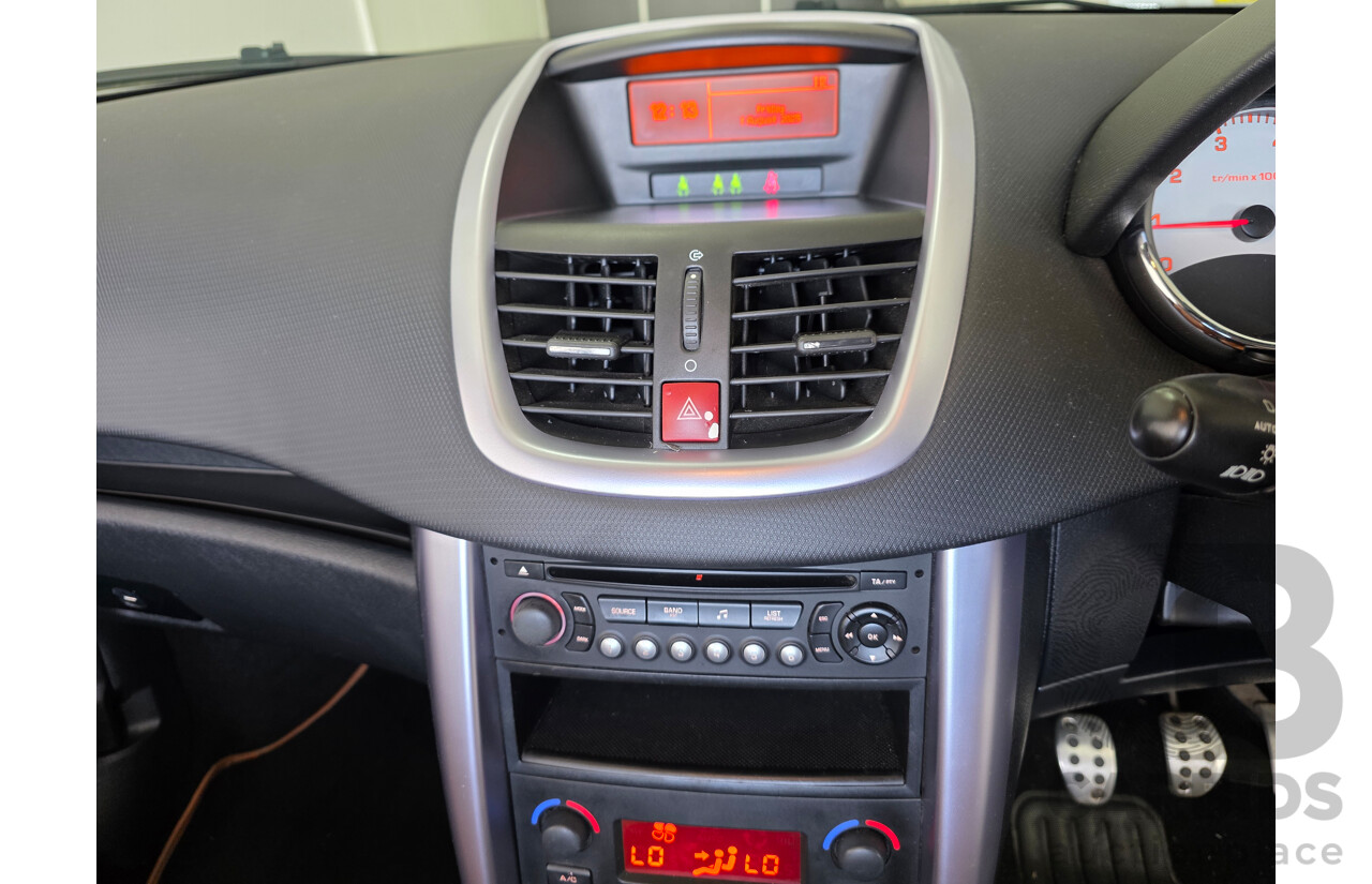 6/2007 Peugeot 207 CC GT Turbo 2d Cabriolet Blue 1.6L