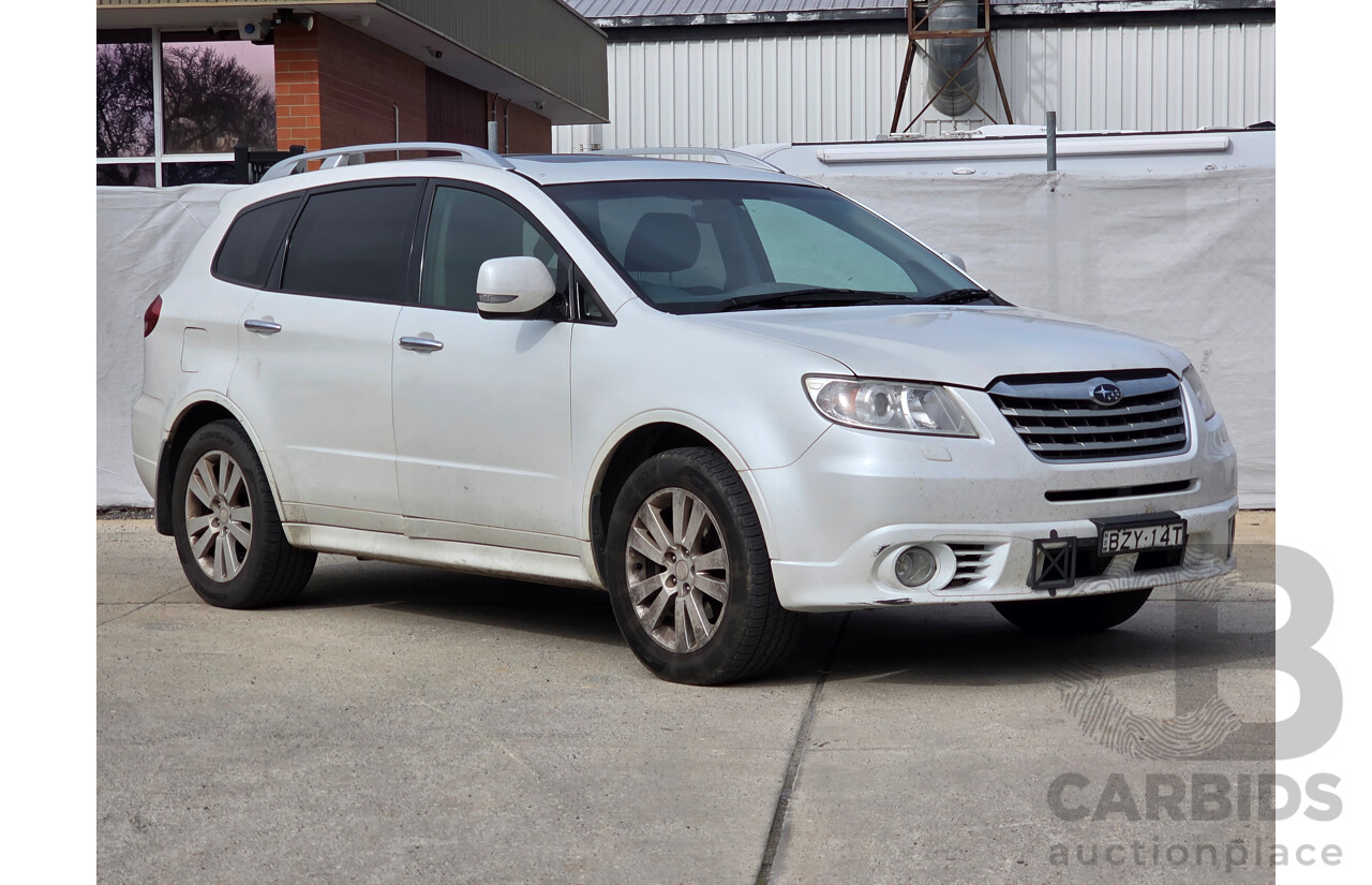 4/2012 Subaru Tribeca 3.6R Premium MY12 4d Wagon White 3.6L - 7 Seat