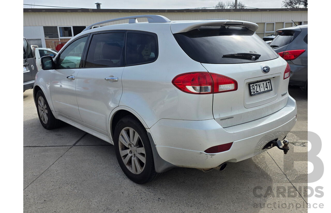 4/2012 Subaru Tribeca 3.6R Premium MY12 4d Wagon White 3.6L - 7 Seat