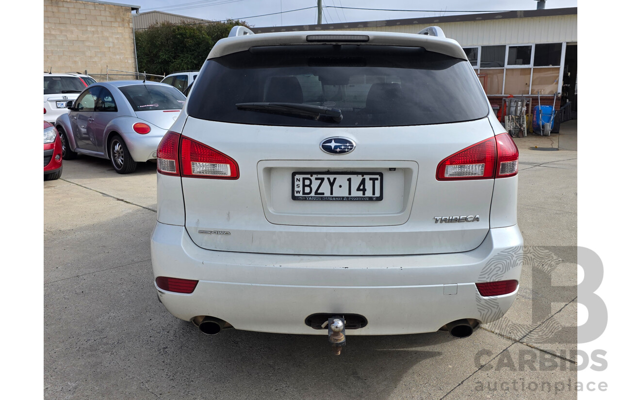 4/2012 Subaru Tribeca 3.6R Premium MY12 4d Wagon White 3.6L - 7 Seat