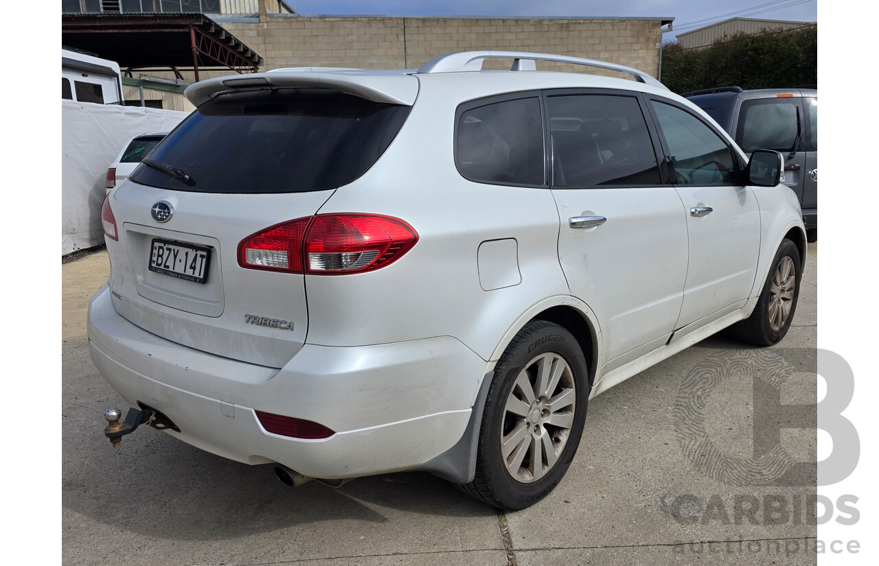 4/2012 Subaru Tribeca 3.6R Premium MY12 4d Wagon White 3.6L - 7 Seat