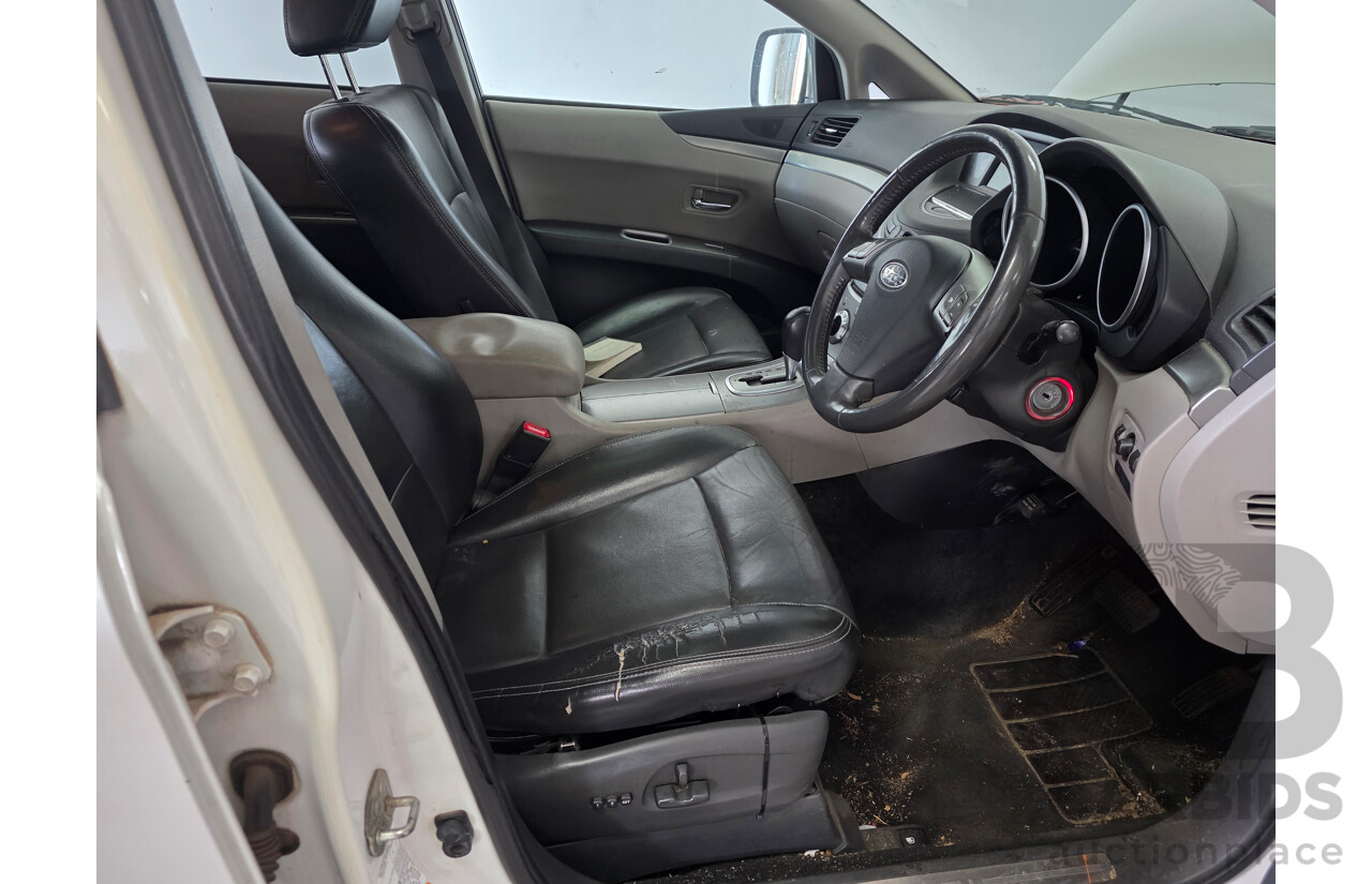 4/2012 Subaru Tribeca 3.6R Premium MY12 4d Wagon White 3.6L - 7 Seat