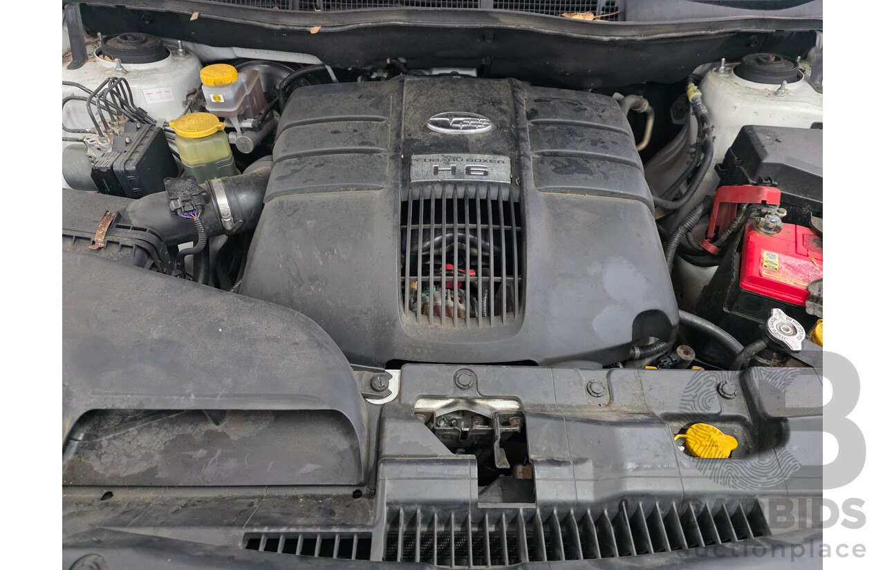 4/2012 Subaru Tribeca 3.6R Premium MY12 4d Wagon White 3.6L - 7 Seat