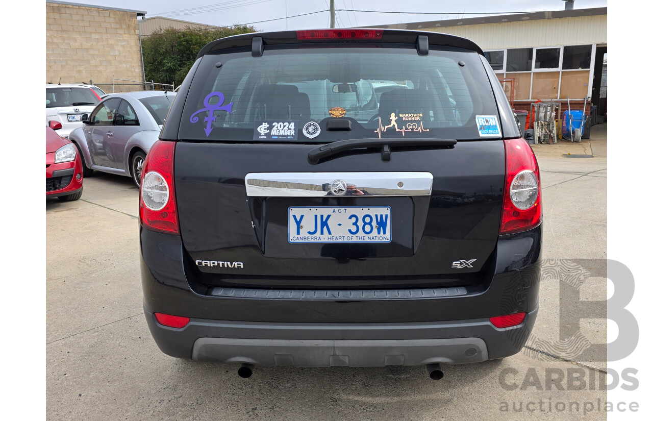 2/2008 Holden Captiva SX (4x4) CG MY08 4d Wagon Black 3.2L