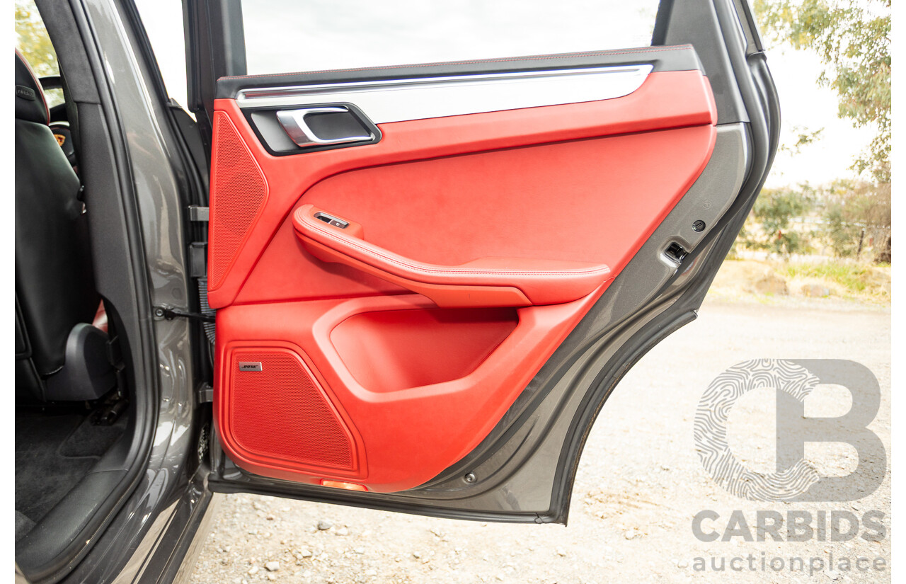 10/2014 Porsche Macan Turbo (AWD) 95B MY15 4d Wagon Agate Grey Metallic Twin Turbo V6 3.6L