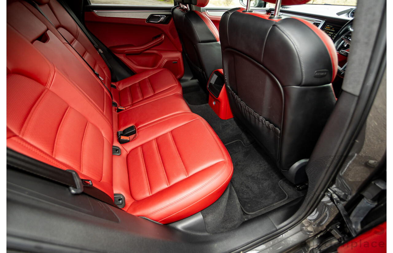 10/2014 Porsche Macan Turbo (AWD) 95B MY15 4d Wagon Agate Grey Metallic Twin Turbo V6 3.6L