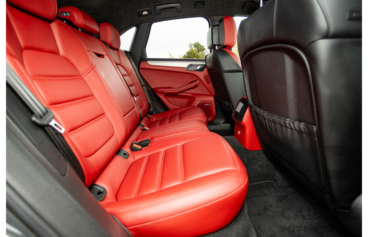 10/2014 Porsche Macan Turbo (AWD) 95B MY15 4d Wagon Agate Grey Metallic Twin Turbo V6 3.6L